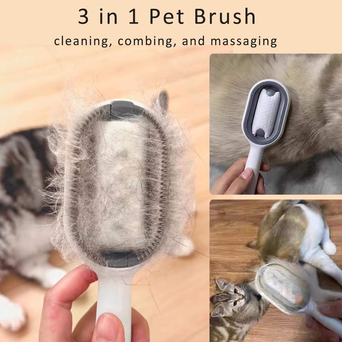 4-in-1 Cat Hair Brush with Water Tank Comb - Snoopy Doo